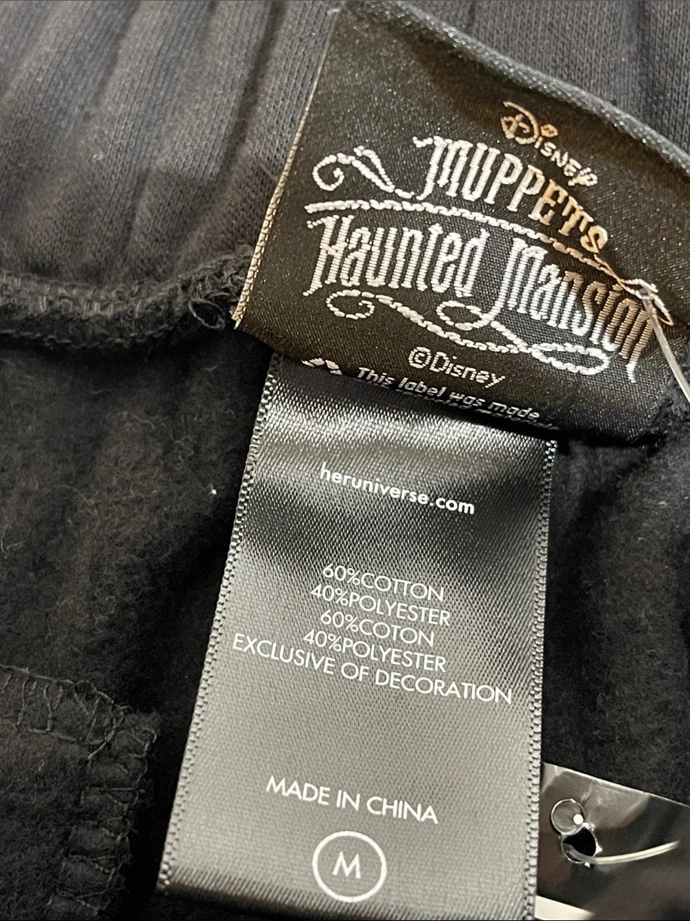 Our Universe Disney Muppets Haunted Mansion Patches Jogger Sweatpants Pockets M